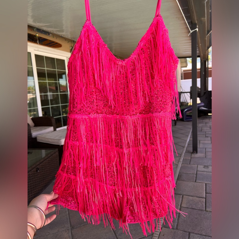 Shimmery Fringe Bodysuit